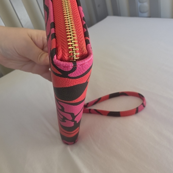 Betsey Johnson Pink and Black Floral Wallet - Picture 4 of 11